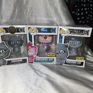 Pop Cheshire Cat Vinyl Figures - Pink, Gray, Blue